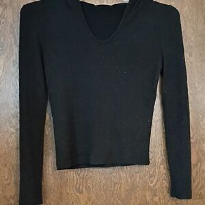 Forever 21 Black Long Sleeve Top